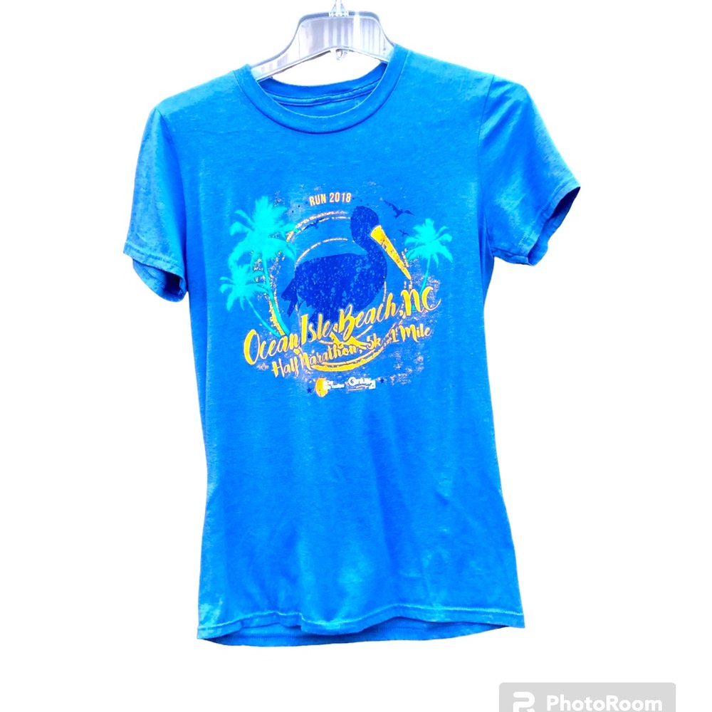 Ocean Isle Beach Tee Shirt Marathon 2018 Sz. Small
